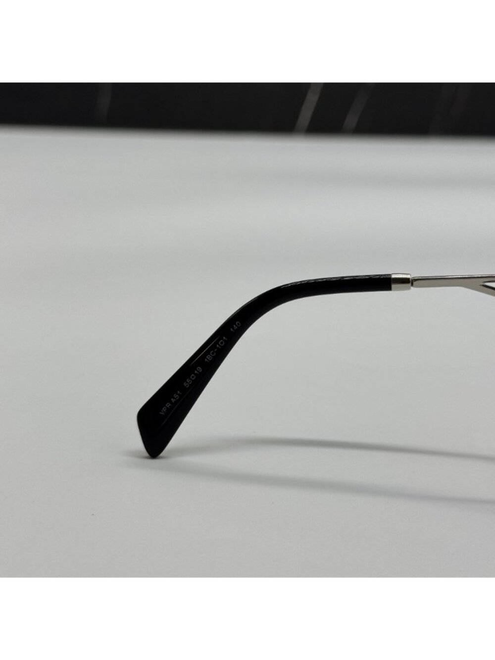 Prada PRA51V 1BC1O1 Women Silver Square Eyeglasses Authentic NEW - Picture 9 of 11